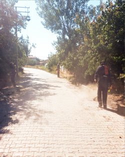 ŞUHUT BELEDİYEMİZDEN YEŞİL ALANLARA KESİNTİSİZ BAKIM