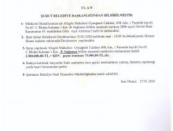 İHALE İLANI 