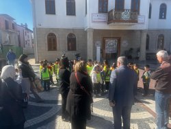 BAŞKAN ÖZAŞKIN MİNİK ÖĞRENCİLERİ KEŞKEK EVİ’NDE AĞIRLADI