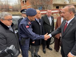 BAŞKAN ÖZAŞKIN POLİS MEMURU MUSTAFA YILDIRIM’IN CENAZE TÖRENİNE KATILDI
