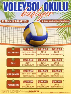 ŞUHUT BELEDİYESİ FİLENİN SULTANLARI VOLEYBOL OKULU 13 TEMMUZ’DA BAŞLIYOR