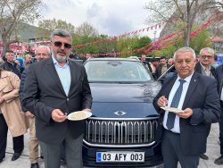 Yerli ve Milli Aracımız Afyon'da Şuhut Keşkeği ile karşılandı