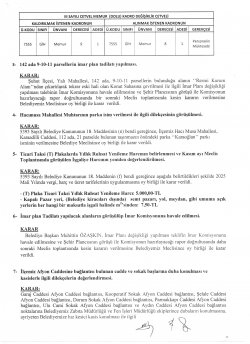 ŞUHUT BELEDİYE MECLİS TOPLANTISI ARALIK AYI KARAR ÖZETLERİ 03.12.2024 TARİHİNDEN İTİBAREN YAYINLANMIŞTIR