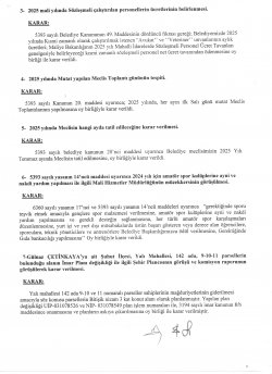 ŞUHUT BELEDİYE MECLİS TOPLANTISI OCAK AYI KARAR ÖZETLERİ 13.01.2025 TARİHİNDEN İTİBAREN YAYINLANMIŞTIR