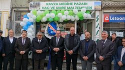 BAŞKAN ÖZAŞKIN RAVZA MEDİNE PAZARI’NIN AÇILIŞINA KATILDI