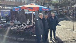 BAŞKAN ÖZAŞKIN’DAN ÇARŞI ESNAFINA ZİYARET