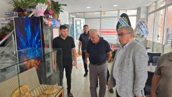 BAŞKAN ÖZAŞKIN’DAN HASNUR TAŞFIRIN EKMEĞİ İŞLETMESİNE HAYIRLI OLSUN ZİYARETİ