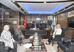 27. Dönem AK Parti Milletvekili Adayı ve Heyeti Başkan Bozkurt'a Ziyareti