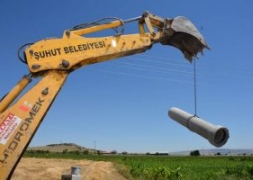 İmara Açılan Alanlarda Kanalizasyon Çalışmaları Devam Ediyor.