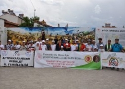 Şuhut'ta Zafer Yolu Bisiklet Turu Düzenlendi.