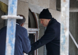 Başkan Bozkurt İlçe emniyet Müdürlüğü İnşaatında İncelemelerde Bulundu