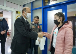 Yeşilay Gönüllüsü Öğrencilerden Başkan Bozkurt'a Ziyaret