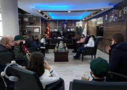 Yeşilay Gönüllüsü Öğrencilerden Başkan Bozkurt'a Ziyaret