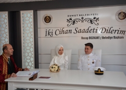 Başkan Bozkurt Genç Çiftin Nikahını Kıydı