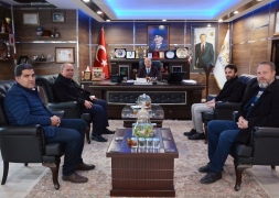 Eğitim Bir-Sen Temsilcileri Başkan Bozkurt'u Ziyaret Etti.