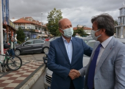 Mülkiye Müfettişi Eyüp Çalışır Başkan Bozkurt’u ziyaret etti.