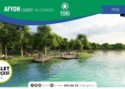 Şuhut'ta millet bahçesinin inşaatı başlıyor.