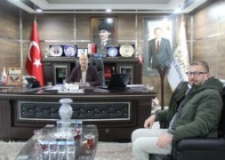 2.Etap Toki Site Müdürü Alper Çetin'den Başkanımıza Teşekkür Ziyareti.