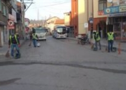 Cadde ve Sokaklar Pırıl Pırıl Yapıldı.