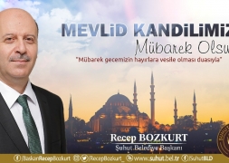 Başkan Bozkurt'tan Mevlid Kandili Mesajı