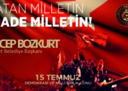 Başkan Bozkurt'tan 15 Temmuz Mesajı