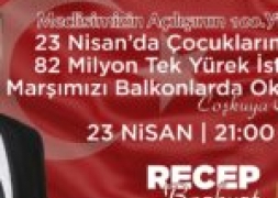 23 Nisan'da Bayram Balkonda