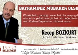 Başkan Bozkurt'un Kurban Bayramı mesajı