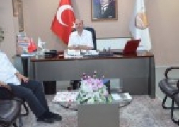 İSTANBUL BAHÇELİEVLER BAŞKAN YARDIMCISI ZEKERİYA YILDIZ BELEDİYE BAŞKANIMIZ RECEP BOZKURT'U MAKAMINDA ZİYARET ETTİ.