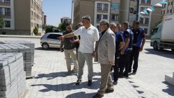 BAŞKAN ÖZAŞKIN SAHADA İNCELEMELERDE BULUNDU