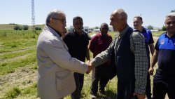 BAŞKAN ÖZAŞKIN SAHADA İNCELEMELERDE BULUNDU
