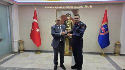 BAŞKAN ÖZAŞKIN’DAN İL JANDARMA KOMUTANI KAYA’YA ZİYARET