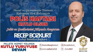 Başkan Bozkurt'tan Polis Haftası Mesajı