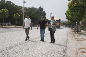 İlçemiz ana yollarında devam eden asfalt çalışmalarını yerinde İnceledik.