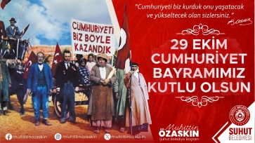 BAŞKAN ÖZAŞKIN'DAN 29 EKİM CUMHURİYET BAYRAMI MESAJI