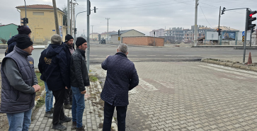 BAŞKAN ÖZAŞKIN YOL ÇALIŞMALARINI İNCELENDİ