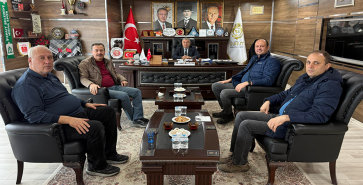 ESKİ KAYMAKAM FERİT GÖRÜKMEZ’TEN BAŞKAN ÖZAŞKIN’A ZİYARET