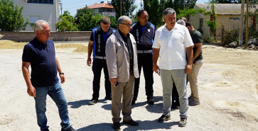 BAŞKAN ÖZAŞKIN SAHADA İNCELEMELERDE BULUNDU