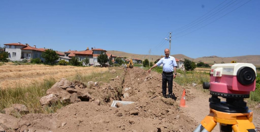 İmara Açılan Alanlarda Kanalizasyon Çalışmaları Devam Ediyor.