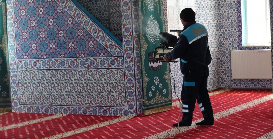 Şuhut’ta Camiler Ramazan Ayına Hazırlanıyor