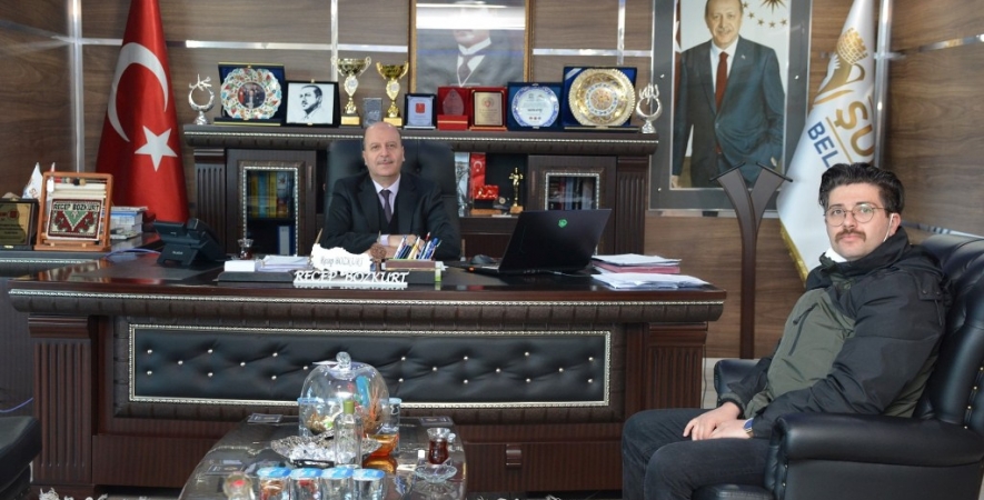 Orman İşletme Şefi Hangişi Başkan Bozkurt'u Ziyaret Etti