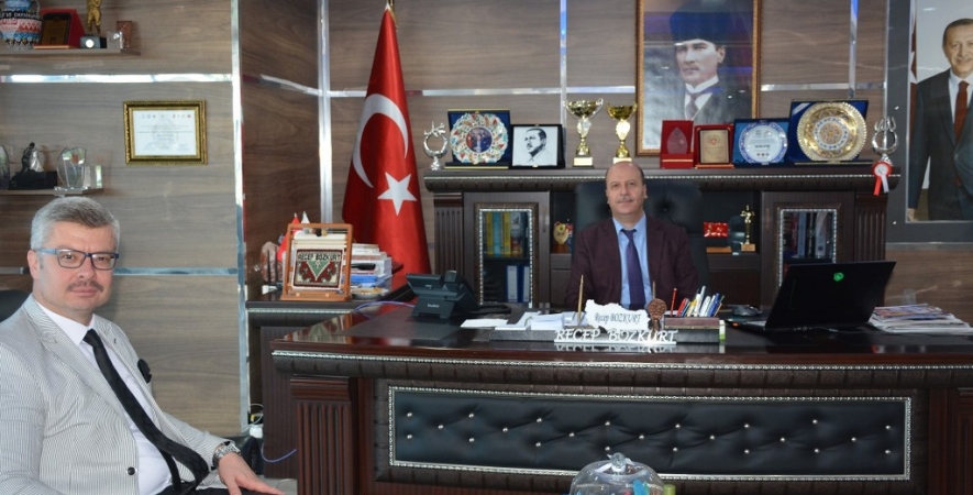 İlçe Müftüsü Fatih Aytekin Başkan Bozkurt'u Makamında Ziyaret Etti