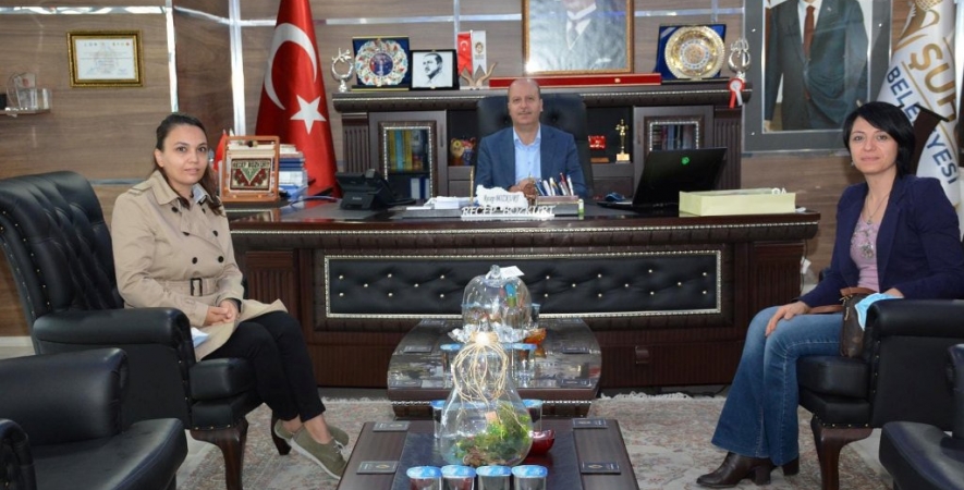 AFSÜ Sağlık Bilimleri MYO Müdiresi Feyza Erdoğmuş’tan Başkan Bozkurt’a ziyaret