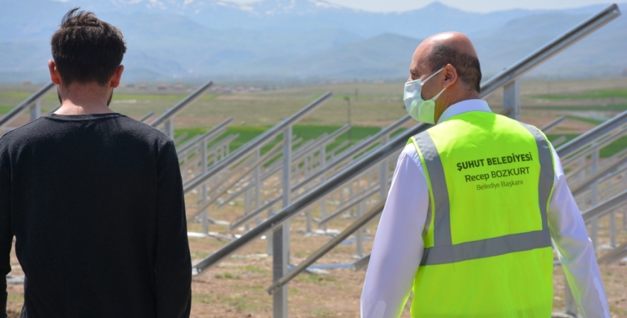 Başkan Bozkurt Şuhut Belediyesi Ges İnşaatını Ziyaret Etti.