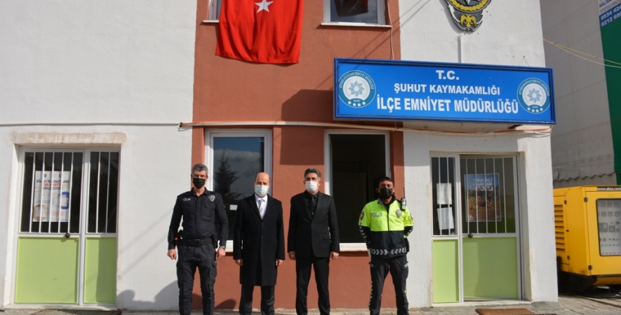 Başkan Bozkurt'tan Şuhut Emniyet Amirliğine Polis Haftası Ziyareti