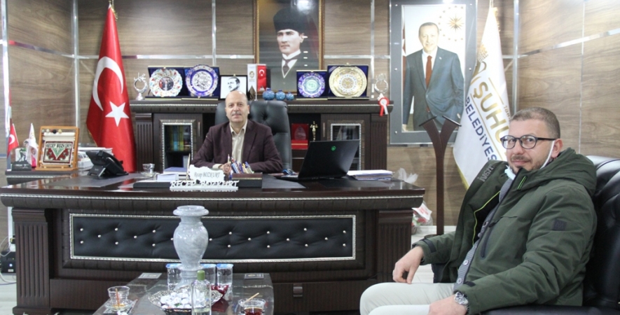 2.Etap Toki Site Müdürü Alper Çetin'den Başkanımıza Teşekkür Ziyareti.