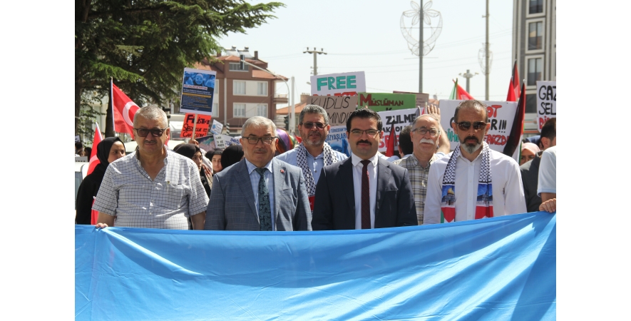Başkan Özaşkın Doğu Türkistan ve Gazze İçin Düzenlenen Etkinliğe Katıldı