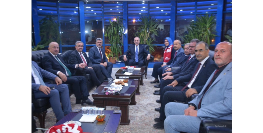 Türkiye Büyük Millet Meclisi Başkanımız Sayın Numan Kurtulmuş'u belediyemizde ağırladık