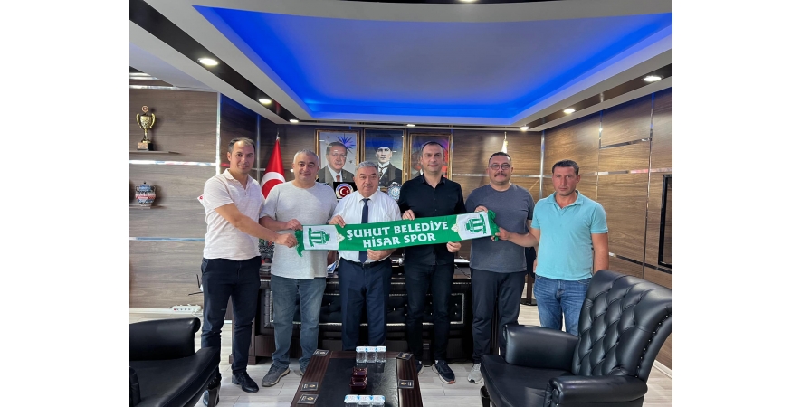 Başkan Özaşkın'dan Şuhut Belediye Hisarspor'un Yeni Yönetimine Tebrik Mesajı