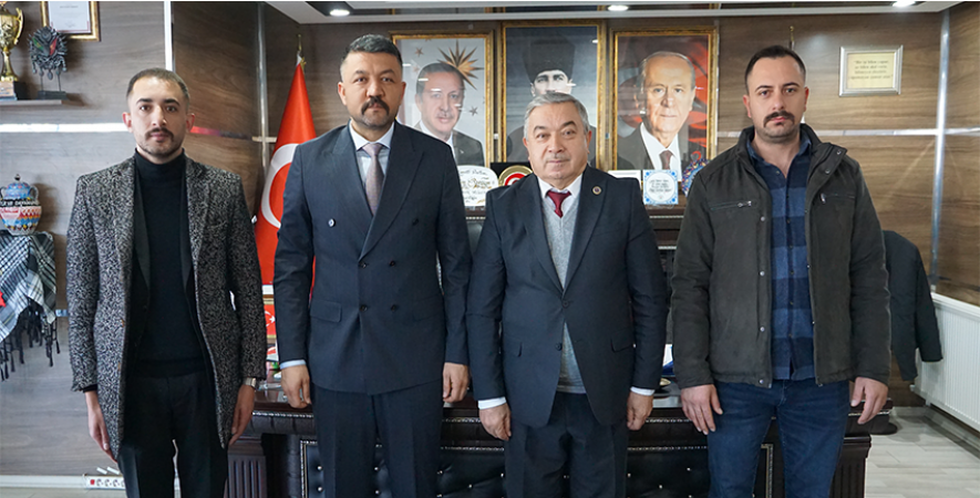 ÜLKÜ OCAKLARI İL BAŞKANI ÇETİNKAYA’DAN BAŞKAN ÖZAŞKIN’A ZİYARET