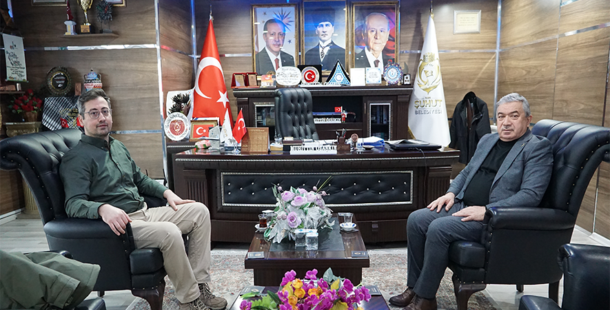 İLÇE SAĞLIK MÜDÜRÜ BABAOĞLU’NDAN BAŞKAN ÖZAŞKIN’A ZİYARET